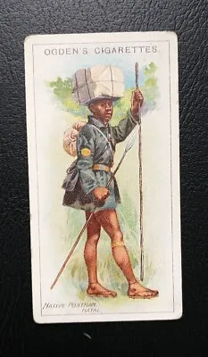 Ogdens Cigarette Card Royal Mail #18 Royal Mail Native Postman Natal • £2.50
