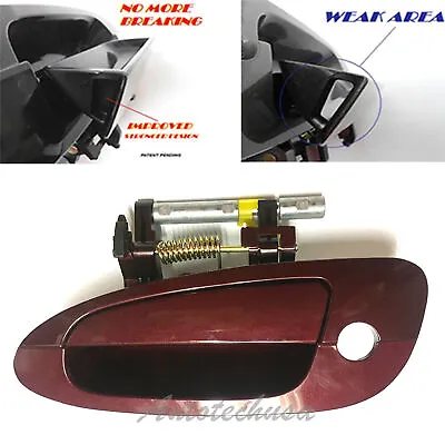 For 02-06 NISSAN ALTIMA B3783 Outside Front Left A15 Sparkle Red Door Handle New • $21.95