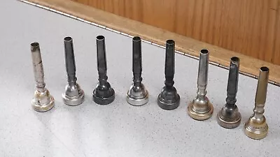 Vincent Bach Corp Mt Vernon NY 10-1/2 C & 12C Trumpet Mouthpiece WITH 6 MORE! • $220