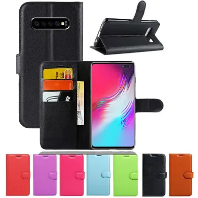 For Samsung Galaxy S10E S10 5G S9 S8 Plus S6 S7 Edge Wallet Leather Case Cover • $11.95