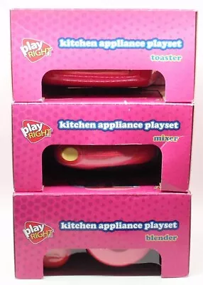 PLAY RIGHT KITCHEN APPLIANCE TOYS PLAYSET Blender Mixer Toaster Boxed Walgreens • $32.95