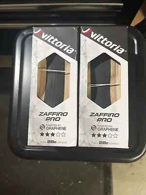 Vittoria Zaffiro Pro 700x25 28 30 32c Tan Sidewall Graphene G2.0 Bicycle Tire • $10.50