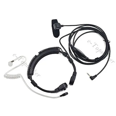 Military Throat Mic Earpiece Headset PTT For Motorola MS350 R MR350R MT350R • $8.15