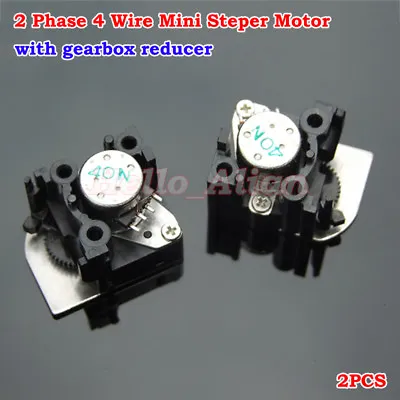 2PCS 2-phase 4-wire Micro Mini Stepper Motor W/ Gearbox Reducer For Camera DIY • $1.55