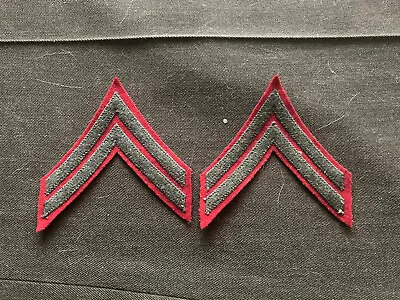 USMC WW2 Corporal Chevron Forest On CE Wool Alpha • $14.95