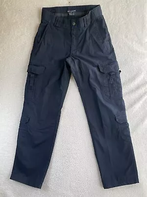 5.11 511 Tactical Cargo Pants Mens 32x34 Rip Stop Tactile Ems Navy Blue Stretch • $17.99