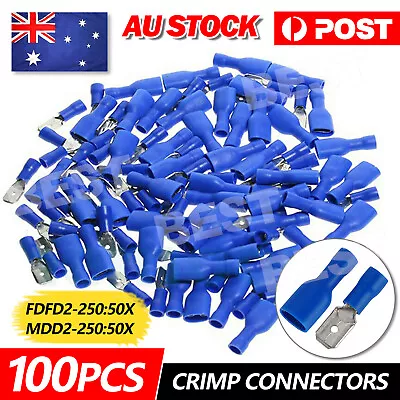 100PCS Crimp Connectors T-Tap Electrical Wire Terminals Quick Splice Cable Kit A • $6.45