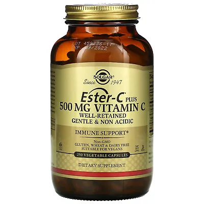 Ester-C Plus Vitamin C 500 Mg 250 Vegetable Capsules • $33.13