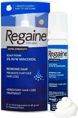 Regaine For Men Foam 5% Extra Strength / 1 Month 60g / 73ml • £27.99