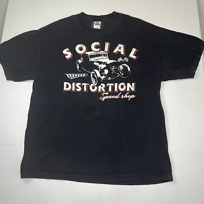 VTG Social Distortion Mens XL Speed Shop Band Dancing Skeleton T-shirt Tee • $99.99