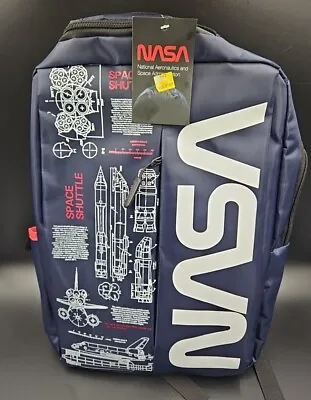 NASA Backpack/Laptop Bag With USB Extention Cord - NEW WITH TAGS • $19.99