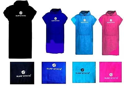 £9.99 • Buy Surf State Changing Robe Coat Microfibre Towel Beach Poncho Swim Kids Adults Siz