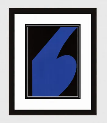 1958 Ellsworth Kelly Original Color Lithograph  The Blue Composition  Framed COA • $654