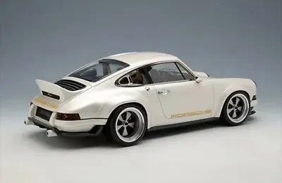 NEW & RARE! 1/18 Make Up Porsche 911(964) Singer DLS Pearl White  • $699.99