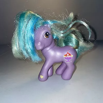 My Little Pony G3 Hasbro 2002 Purple Lickety Split Ice Cream Sundae • $3.99