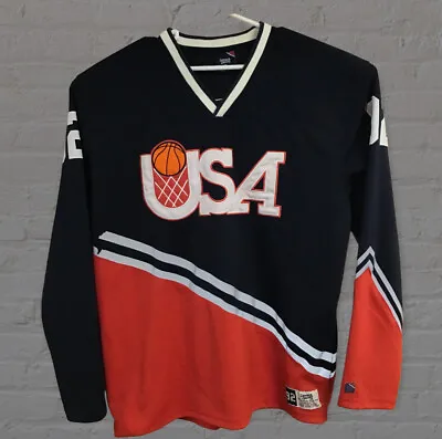 $39 • Buy Lemar & Dauley USA Basketball Old School Retro Hockey Style Jersey Men’s XL