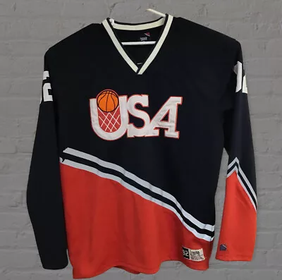 $39 • Buy Lemar & Dauley USA Basketball Old School Retro Hockey Style Jersey Men’s XL