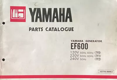 Yamaha Genuine-parts Book  EF600 GENERATOR . 1980 • $30