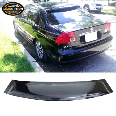 Fits 01-05 Honda Civic Em 4-Door OE Rear Roof Window Visor Spoiler Wing • $42.98