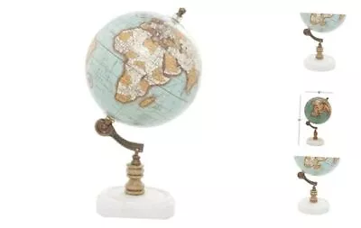  Marble Globe With Marble Base 7  X 7  X 11  Teal • $38.14