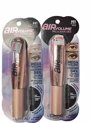 L'Oreal Paris Air Volume Mega Mascara #851 Black 2 Pack • $12.99