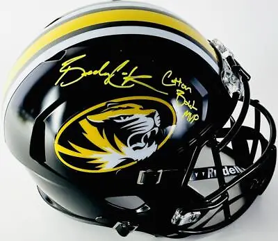 Brady Cook Signed Missouri Tigers Full Size Rep Helmet Mizzou Autograph Bas 115 • $269.99