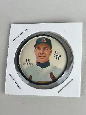 1962 Salada Tea Baseball Coin Pin #167 Ken Boyer St Louis Cardinal • $4.99