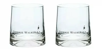 $49.99 • Buy Johnnie Walker Black Label 2 X Tapered  Round Tumbler Glasses BNWOB  MAN CAVE 