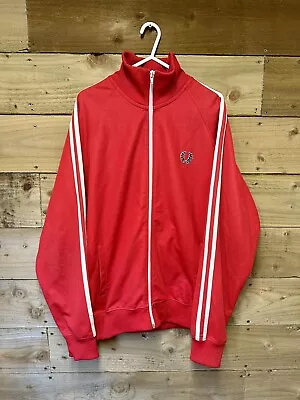 £28.99 • Buy Men’s Fred Perry Track Jacket Tracksuit Top Red UK Size M Medium Retro Casual