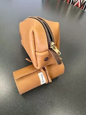 $85 Rustico Leather Dopp Kit Toiletry Bag Men Hygiene Organizer Travel NEW • $35