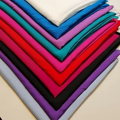 100% Viscose Chalis Fabric Soft Non Stretch Dress Craft Drape Material 58  Meter • £2.87