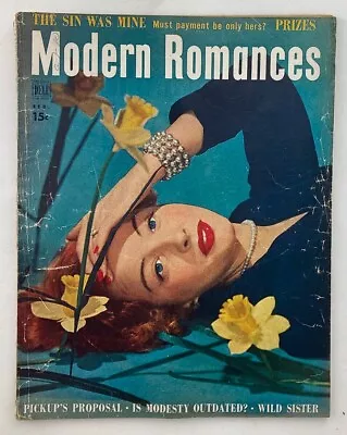 VTG Modern Romances Magazine February 1950 The Handy Little Clothespin No Label • $26.97