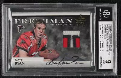 2008 Leaf Rookies & Stars Jerseys Prime Signatures /10 Matt Ryan Rookie Auto RC • $471.09