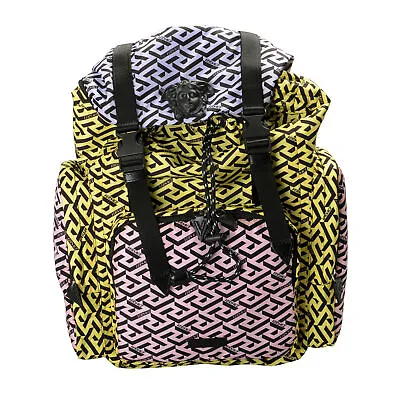 Versace Unisex Versace Logo Print Multicolor Large Backpack Bag • $1398.80