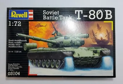 Revell T80 B Soviet Main Battle Tank MBT 1:72 Scale New Sealed Boxed 03104 T 80 • £12