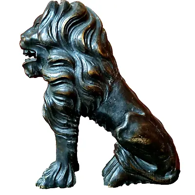 Lion Carving Corbel Bracket Sculpture 16 In Antique French Architectural Salvage • $1190