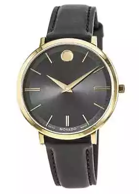 Movado Ultra Slim 0607091 Black Dial Stainless Steel Case Women's Watch • $299.99