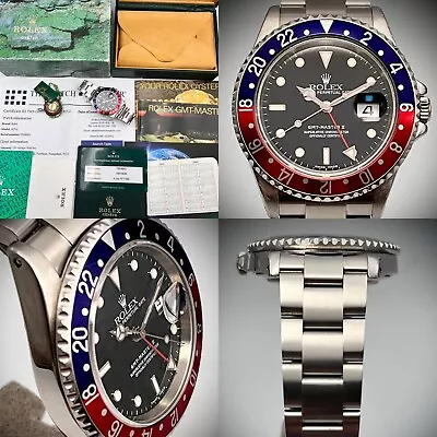 Rolex 16710 GMT Master 11  Pepsi  -2003 Rolex Service 9950 On Collection!!! • £10300