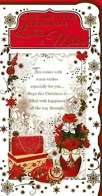 Traditional Christmas Wishes To Someone LIKE A MAM Card YOU'RE LIKE A MAM TO ME • £2.68