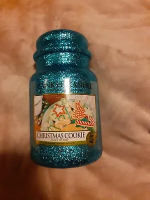 Yankee Candle Large Teal Glitter Christmas Cookie • £24.90