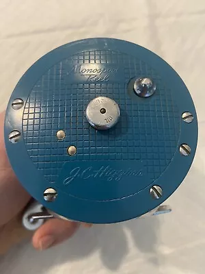 $0.99 • Buy Vintage J.C. Higgins Monospool Fishing Reel RARE SKY BLUE COLOR / USA Bakelite