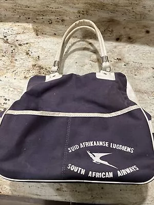 Rare Vtg South African Airways Air Stewardess Travel Luggage Bag   • $20