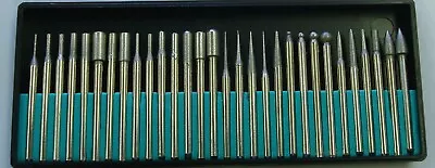 30 Jewelers Diamond Drill Bits Stone Glass Metal Rotary Tools Tips 600 Fine Grit • $14.95