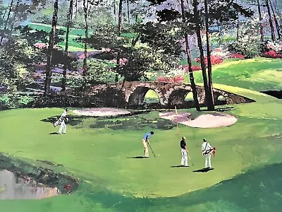 Mark King “Augusta #11” Martin Lawrence Limited Edition 1989 Lithograph 24 X 36” • $89.99