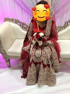 £300 • Buy Asian Indian Pakistani Bridal Lengha Wedding Dress Outfit