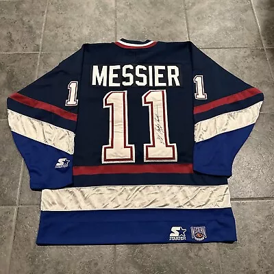 Mark Messier #11 Vancouver Canucks NHL Starter Jersey Signed Stitch Autographed • $196.99