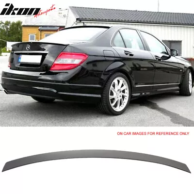 Fits 08-14 Benz W204 C-Class OE Factory Painted Matte Black Roof Spoiler Wing • $73.99