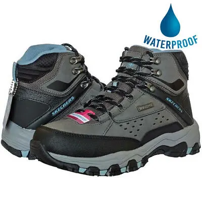 £59.99 • Buy Skechers Selmen Tex Womens Ladies Waterproof Grey Walking Ankle Boots Size 4-8