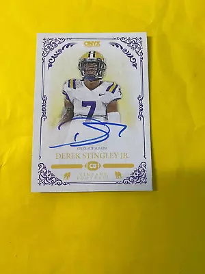 $35 • Buy 2022 Onyx Auto Derek Stingley Jr. #vads