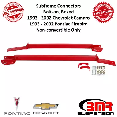 BMR Subframe Connectors Red Boxed For 93-02 Camaro Firebird Non-Convertible Only • $420.48